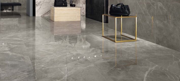 Grey Marble Look Tiles | Minoli Marvel Grey Fleury