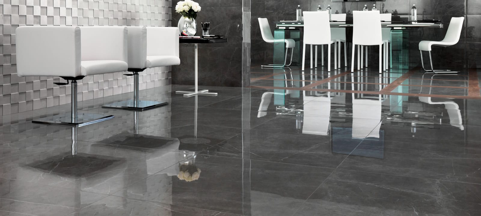 Grey Marble Effect Tiles | Evolution-Marvel Grey Stone