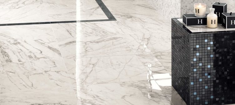 Statuario Porcelain Tile | Minoli Marvel Statuario Select