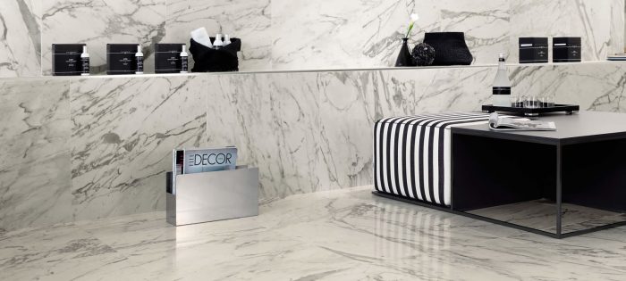 Statuario Porcelain Tile | Minoli Marvel Statuario Select